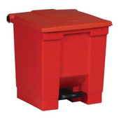 Step-On 8 Gal Container, Red Newell Rubbermaid Shiffler Furniture and Equipment for Schools