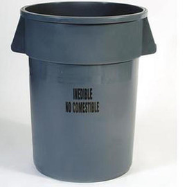 BRUTE 44-gal Recycling Bin without Lid - Blue Newell Rubbermaid Shiffler Furniture and Equipment for Schools