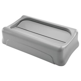 Slim Jim Swing Lid, Gray Newell Rubbermaid Shiffler Furniture and Equipment for Schools