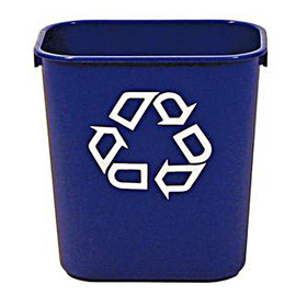 Small Blue Deskside Recycling Container, 13-5/8 Qt Newell Rubbermaid Shiffler Furniture and Equipment for Schools