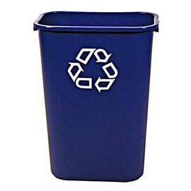 Large Blue Deskside Recycling Container, 41 1/4 quarts Newell Rubbermaid Shiffler Furniture and Equipment for Schools