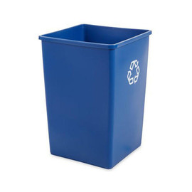35 GAL SQUARE RECYCLING CONTAINER, BLUE Newell Rubbermaid Shiffler Furniture and Equipment for Schools