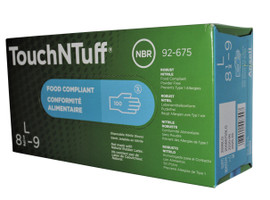 Nitrile Powder-Free Disposable Gloves - 5 Mil Large (100/box)