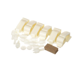 Elkay Push Bar Service replacement part kit includes rivets, pivot blocks, and bumpers. Elkay Shiffler Furniture and Equipment for Schools