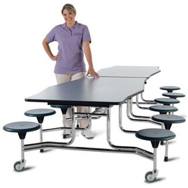 BioFit Avant ADA Cafeteria Table with Powder Coat Frame, Accommodates 4 Wheelchairs - 12'L BioFit Shiffler Furniture and Equipment for Schools