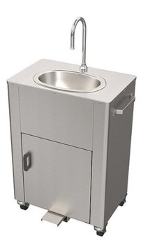 Wash-Ware Deluxe Portable Hand-Wash Station - Gooseneck Faucet and Wrap Around Splash Guard with Paper Holder and Soap Bottle Holder Other Shiffler Furniture and Equipment for Schools