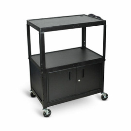 XL 42" ADJ HGT CART W/CABINET Luxor Shiffler Furniture and Equipment for Schools