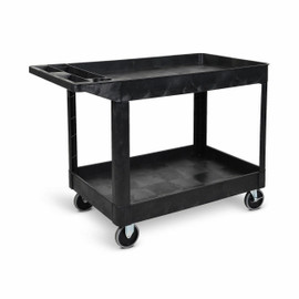 Two-Shelf Heavy-Duty Utility Cart Luxor Shiffler Furniture and Equipment for Schools