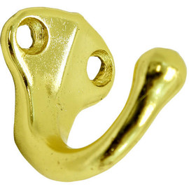 Single Prong Hook, Brass Finish Allegion Shiffler Furniture and Equipment for Schools