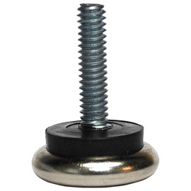 Furniture Leveler Glide, Steel Base, 3/8-16 x 1" Thread Stem, 1-3/16" Dia. Shiffler Shiffler Furniture and Equipment for Schools