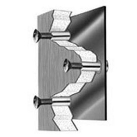 Grab bar anchor for use w/ B-5806 And B-6806 series bars on 3/4"- 1" Thick partition; hardware included Bobrick Washroom Shiffler Furniture and Equipment for Schools