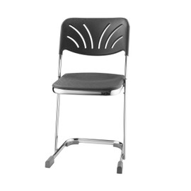 NPS Elephant, Z-Base, Blow Molded Stool w/Fan-Back Backrest - Set of 3 National Public Seating Shiffler Furniture and Equipment for Schools