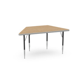 Trapezoid Table with Adjustable Legs to 22 1/4"-32 1/4" Height WB Mfg. Shiffler Furniture and Equipment for Schools