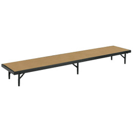 National Public Seating Riser Straight with Hardboard, 18" W x 96" L National Public Seating Shiffler Furniture and Equipment for Schools