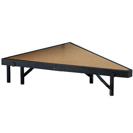 National Public Seating Stage Pie unit with Hardboard for 36" W Stage Units National Public Seating Shiffler Furniture and Equipment for Schools