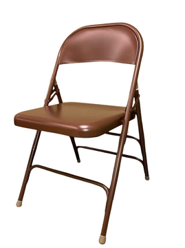 National Public Seating 1200 Series Vinyl Premium Folding Chair - Honey Brown / Beige
