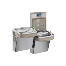 Elkay Enhanced ezH2O Bottle Filling Station, & Versatile Bi-Level ADA Cooler, Filtered Refrigerated Stainless Elkay Shiffler Furniture and Equipment for Schools