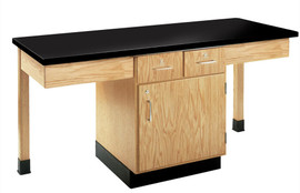 Diversified Woodcrafts 2 Student Cupboard Table Epoxy Diversified Woodcrafts Shiffler Furniture and Equipment for Schools