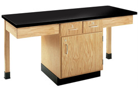Diversified Woodcrafts 2 Student Cupboard Table, Phenolic Diversified Woodcrafts Shiffler Furniture and Equipment for Schools