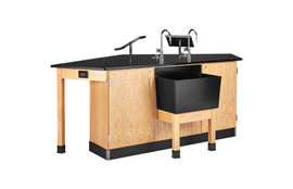 Diversified Woodcrafts Workstation, 4 Forward Vision I Diversified Woodcrafts Shiffler Furniture and Equipment for Schools