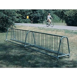 20' A-Frame in-ground mount vertical bike rack; Double side-loading; for 40 bikes Ultra Play Systems Shiffler Furniture and Equipment for Schools