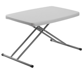 Commercialine 20 x 30 Height Adjustable Personal Folding Table, Speckled Grey National Public Seating Shiffler Furniture and Equipment for Schools