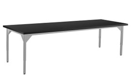 NPS Steel Height Adjustable Science Lab Table, 48 X 96 , Chemical Resistant Top, Grey Frame National Public Seating Shiffler Furniture and Equipment for Schools