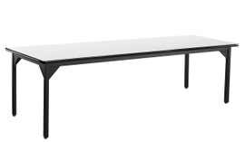NPS Heavy Duty Steel Table, Black Frame, 36 x 84 x 30, Whiteboard Top National Public Seating Shiffler Furniture and Equipment for Schools