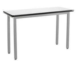 NPS Heavy Duty Steel Table, Gray Frame, 18 x 60 x 30, Whiteboard Top National Public Seating Shiffler Furniture and Equipment for Schools