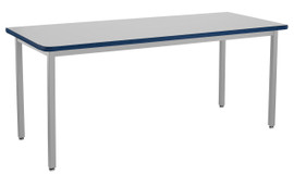 NPS Heavy Duty Steel Table, Gray Frame, 24 X 84 x 30, Supreme HPL Top National Public Seating Shiffler Furniture and Equipment for Schools
