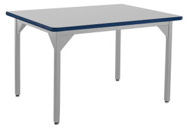 NPS Heavy Duty Steel Table, Gray Frame, 36 X 48 x 30, Supreme HPL Top National Public Seating Shiffler Furniture and Equipment for Schools