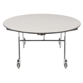 NPS Mobile EasyFold Table, 60" Round, Particleboard Core National Public Seating Shiffler Furniture and Equipment for Schools