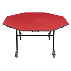 NPS Mobile EasyFold Table, 60" Octagon, Particleboard Core National Public Seating Shiffler Furniture and Equipment for Schools