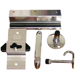 Comtec Door hardware kit, for SP, Outswing & ADA (contains strike, keeper, coathook, bumper, door pull & fasteners) Scranton Products, Inc. Shiffler Furniture and Equipment for Schools