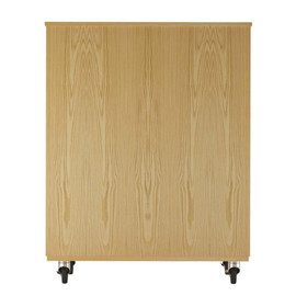 Diversified Woodcrafts Mobile Double Door Tote Cabinet, 21 Royal Tote Trays 42Wx21Dx53.75H, Oak Diversified Woodcrafts Shiffler Furniture and Equipment for Schools