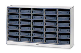 Rainbow Accents 30 Paper-Tray Mobile Storage - with Paper-Trays - Navy Jonti-Craft Shiffler Furniture and Equipment for Schools