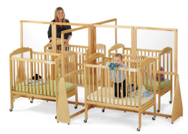 Jonti-Craft See-Thru Quad Crib and Space Divider Jonti-Craft Shiffler Furniture and Equipment for Schools