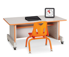 Rainbow Accents Apollo Single Computer Desk - Purple Jonti-Craft Shiffler Furniture and Equipment for Schools