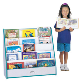 Rainbow Accents Flushback Pick-a-Book Stand - Black Jonti-Craft Shiffler Furniture and Equipment for Schools