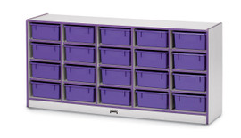 Rainbow Accents 20 Tub Mobile Storage - without Tubs - Blue Jonti-Craft Shiffler Furniture and Equipment for Schools