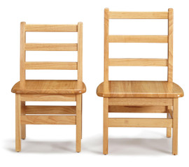 Jonti-Craft Instructor's Ladderback Chair Pair - 12" Height Jonti-Craft Shiffler Furniture and Equipment for Schools