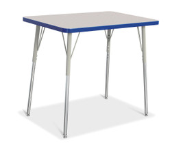Berries Rectangle Activity Table - 24" X 36", A-height - Gray/Blue/Gray Jonti-Craft Shiffler Furniture and Equipment for Schools