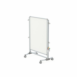 Ghent Nexus Jr. Partition, Mobile 2-Sided Porcelain Magnetic Whiteboard, 46"H x 34"W Ghent Shiffler Furniture and Equipment for Schools