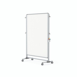 Ghent Nexus Partition, Mobile 2-Sided Porcelain Magnetic Whiteboard, 65"H x 46"W Ghent Shiffler Furniture and Equipment for Schools