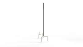 Ghent Partition Extender, Frosted Thermoplastic w/ Attached Clamp, 30"H x 24"W Ghent Shiffler Furniture and Equipment for Schools