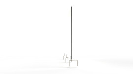 Ghent Partition Extender, Frosted Thermoplastic w/ Attached Clamp, 30"H x 48"W Ghent Shiffler Furniture and Equipment for Schools