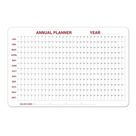 Ghent 12 Month Whiteboard Calendar with Radius Corners, 2'H x 3'W Ghent Shiffler Furniture and Equipment for Schools