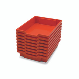 Luxor Large Stackable Plastic Storage Bins, 4-Pack