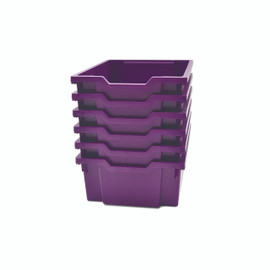 Gratnells Deep F2 Tray Plum Purple (05) Pack of 6 Gratnells Shiffler Furniture and Equipment for Schools