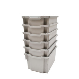 Gratnells Extra Deep F25 Tray Light Gray (19) Pack of 6 Gratnells Shiffler Furniture and Equipment for Schools